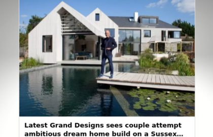 Grand Designs West Sussex Home Large Swimming Pool Lined by RDL